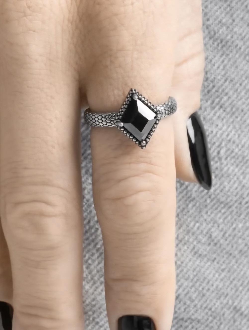 Goth Silver Ring